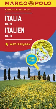 Marco Polo Mapa Samochodowa Włochy Malta 1:800 000 Zoom
