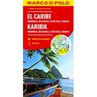 Marco Polo Mapa  Karaiby Honduras Nikaragua Costa Rica Panama 1:2 500 000